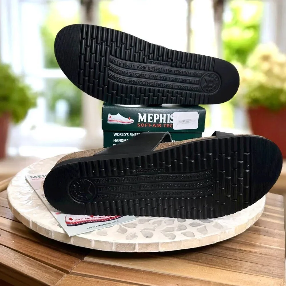 Mephisto Helen Air Soft Supportive Leather Toe Loop Sandal Slide Women 12 EU 42